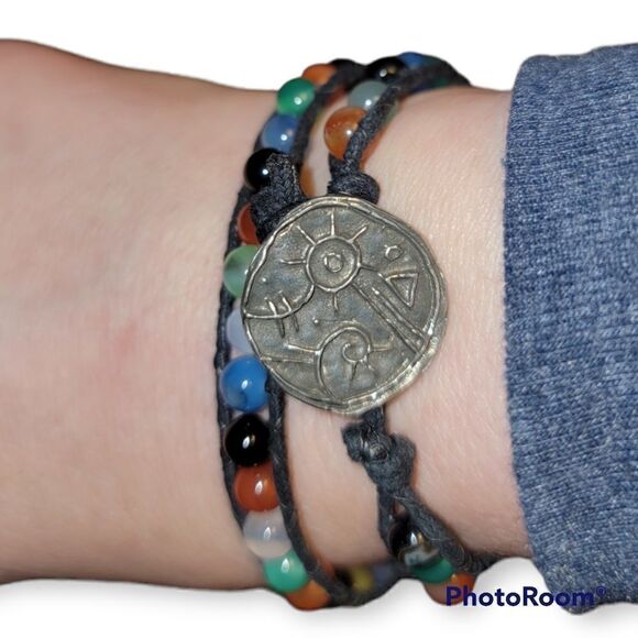 Verdi Agate Wrap Bracelet - Picture 5 of 6